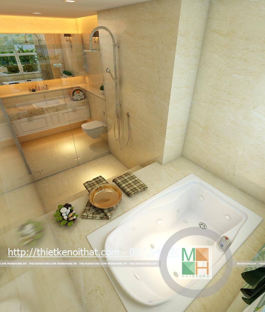 Thiết kế phòng tắm căn hộ Duplex Mandarin Garden